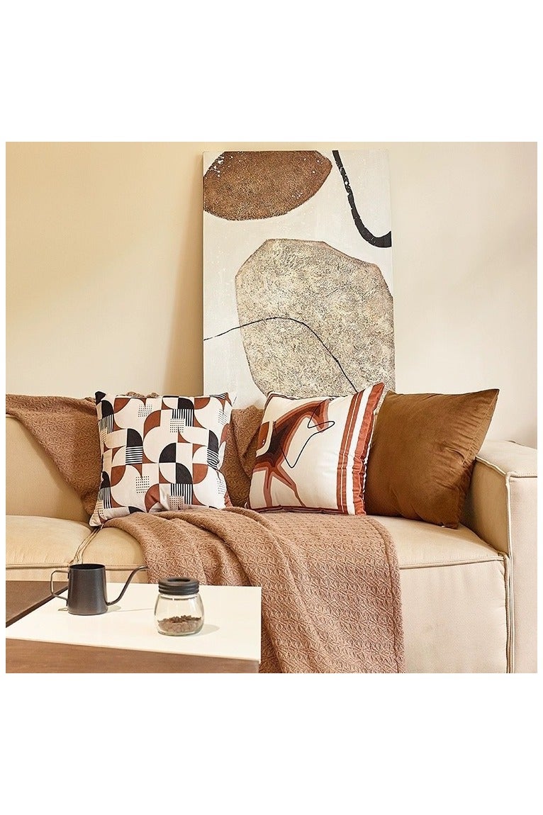 Alruht 4-Pack Throw Pillow Covers, Soft Maillard Style Decorative Cushion Covers for Bed Sofa Living Room, Double-Sided Design (45cm X 45cm) - Image 3