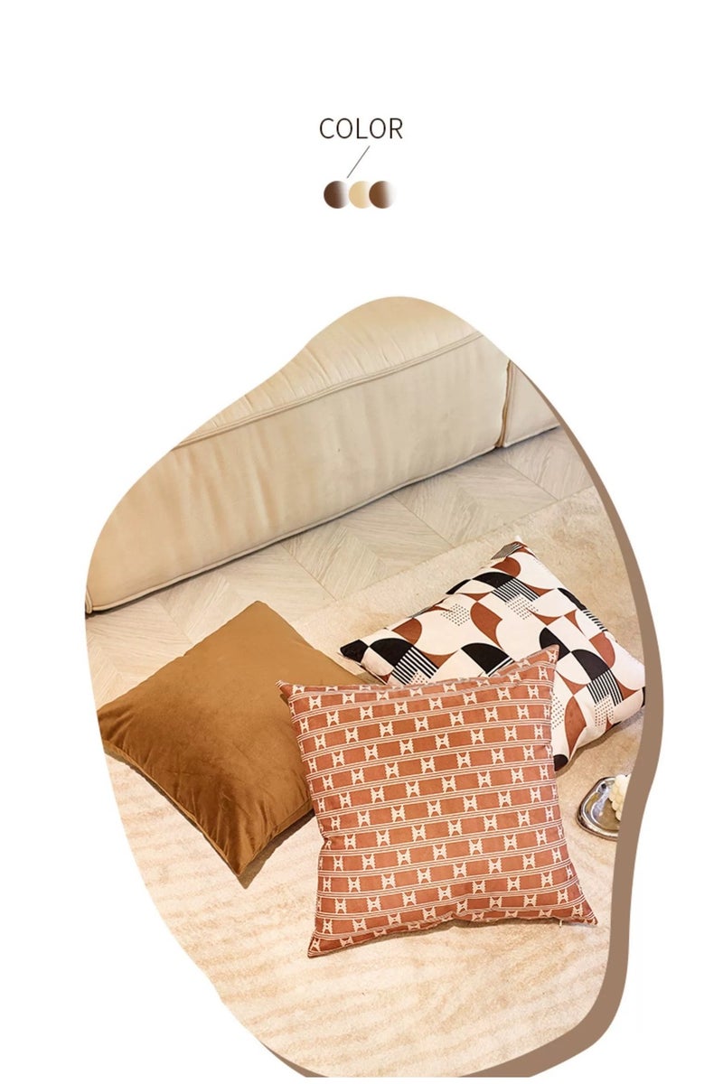 Alruht 4-Pack Throw Pillow Covers, Soft Maillard Style Decorative Cushion Covers for Bed Sofa Living Room, Double-Sided Design (45cm X 45cm) - Image 4