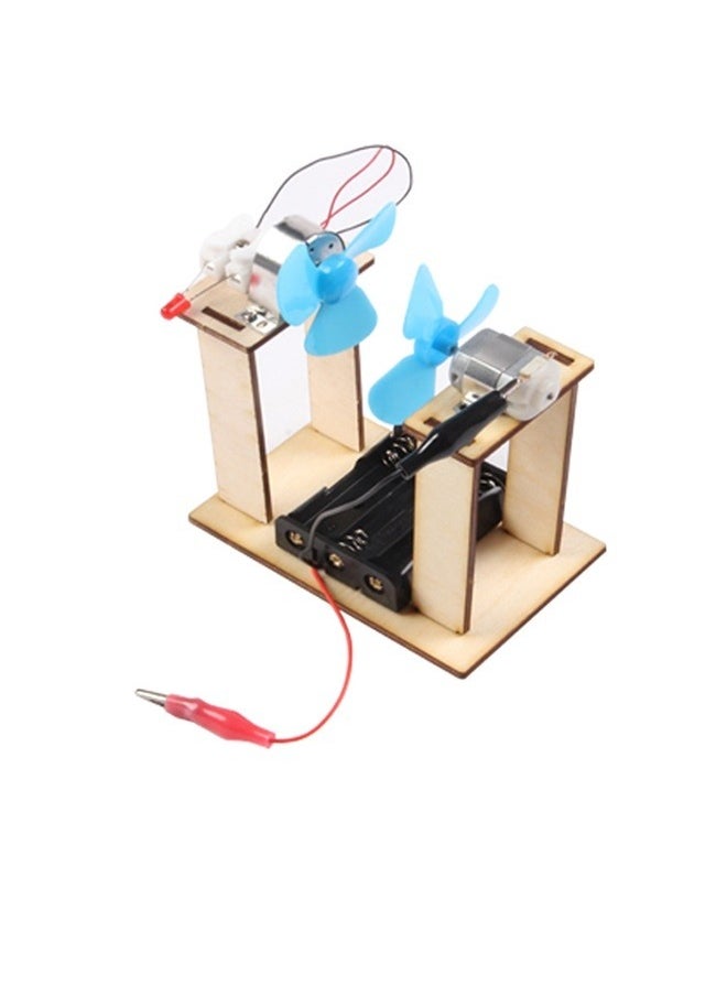 yongsheng Wooden Toys Car Tool Science Windmill Generator Kit Wind Generator DIY Energy Lab Mini Teaching Generator for Kids DIY Educational Physics Experiment Auto Tools Kid Toys  - Image 1