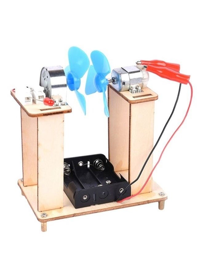 yongsheng Wooden Toys Car Tool Science Windmill Generator Kit Wind Generator DIY Energy Lab Mini Teaching Generator for Kids DIY Educational Physics Experiment Auto Tools Kid Toys  - Image 2