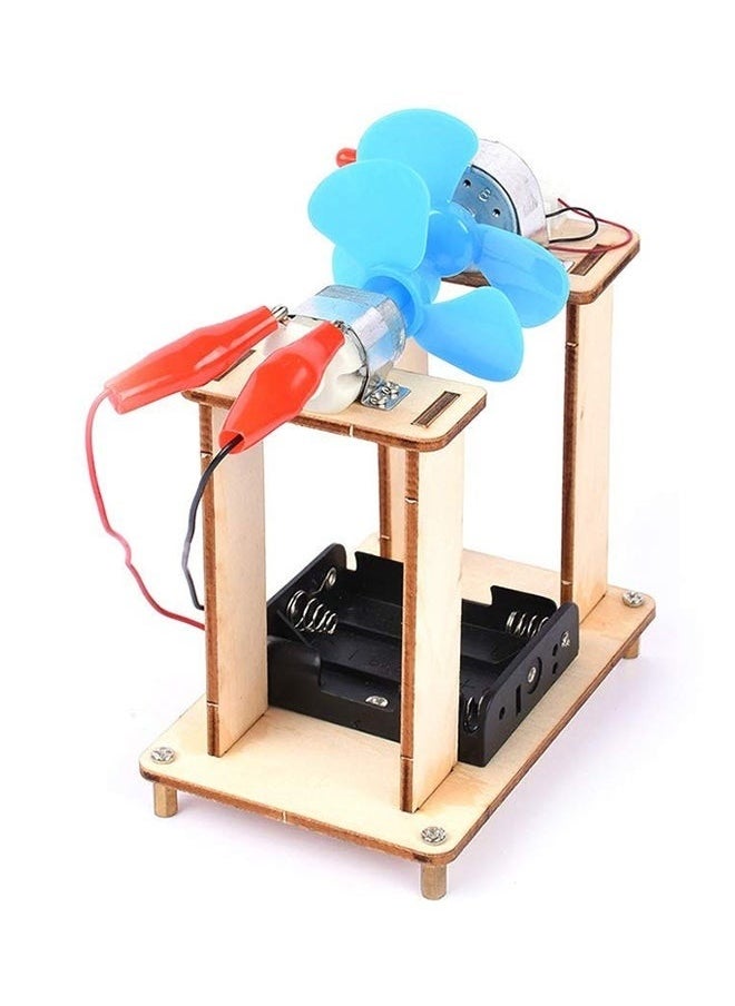 yongsheng Wooden Toys Car Tool Science Windmill Generator Kit Wind Generator DIY Energy Lab Mini Teaching Generator for Kids DIY Educational Physics Experiment Auto Tools Kid Toys  - Image 4