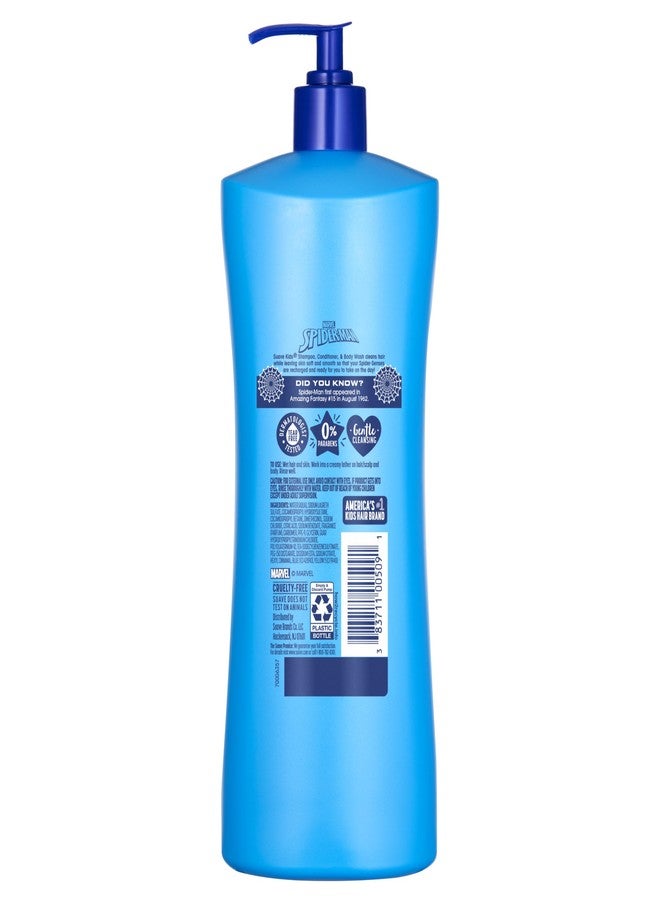 Suave Kids Marvel Spiderman 3 in 1 Shampoo, Conditioner, Body Wash, Fresh Spider Sense, Tear-Free & Gentle, Dermatologist Tested, 4 Count, 28 FL OZ Pump - Image 5