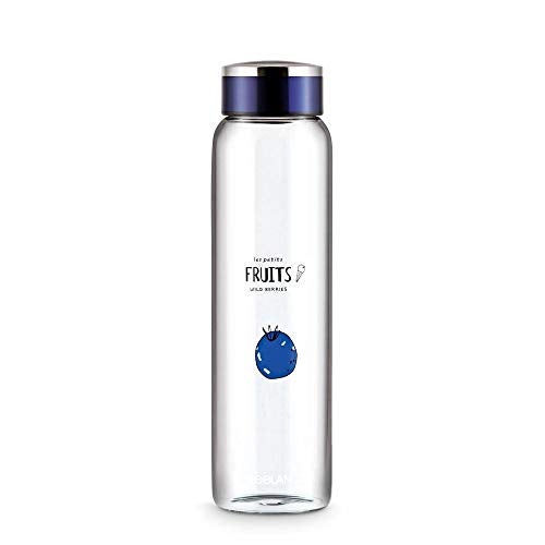 Freelance Ambrosia Glass Water Bottle 1000 ml Wild Berri - Borosilicate Glass Bottle for Fridge - BPA-Free, Leak-Proof Lid for Office, Gym, Outdoors - Eco-Friendly, Reusable Water Bottle Glass - Image 1