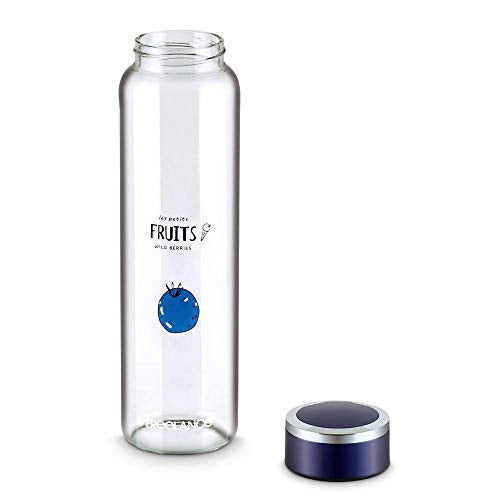 Freelance Ambrosia Glass Water Bottle 1000 ml Wild Berri - Borosilicate Glass Bottle for Fridge - BPA-Free, Leak-Proof Lid for Office, Gym, Outdoors - Eco-Friendly, Reusable Water Bottle Glass - Image 2