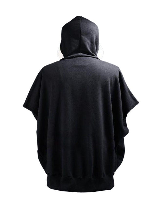 Men's loose short-sleeved hooded cardigan T-shirt  - Image 3