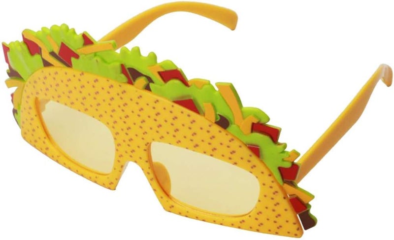 FRECI Sandwich Eyeglasses Novelty Funny Eye Glasses Sunglasses Eyewear for Adults Kids - Yellow - Image 2