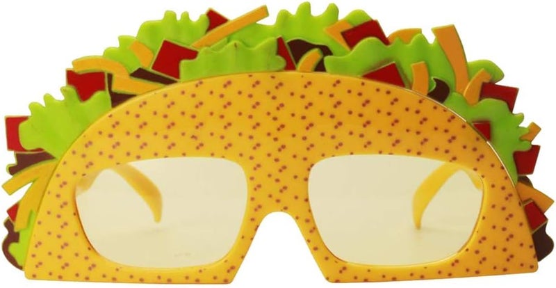FRECI Sandwich Eyeglasses Novelty Funny Eye Glasses Sunglasses Eyewear for Adults Kids - Yellow - Image 1