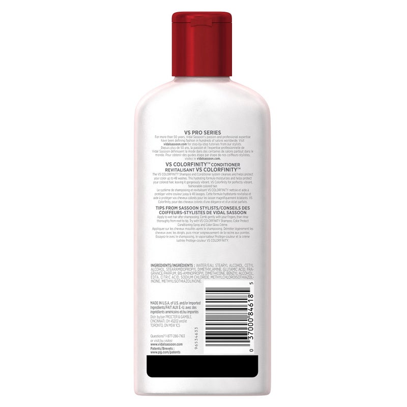 Vidal Sassoon ColorFinity Conditioner, 12 Fluid Ounce - Image 2