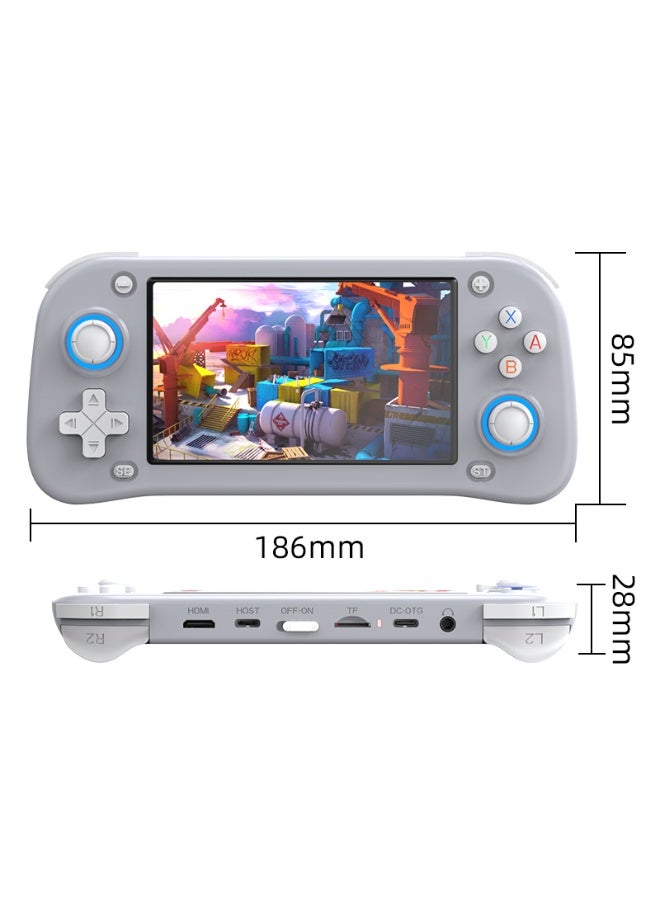 XF43 Handheld Game Console with TV Output, Open Source PSP/PS1 Arcade Emulator – HD Display, Built-in Retro Games, Cardless Package (Gray) - Image 2