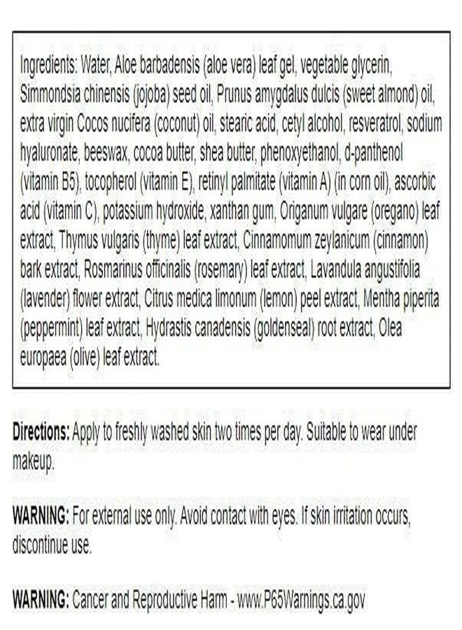 Swanson Resveratrol Wrinkle Cream with Hyaluronic Acid - 2 fl Ounce (59 ml) - Healthy-Aging Cream for Smooth, Youthful-Looking Skin - Image 2