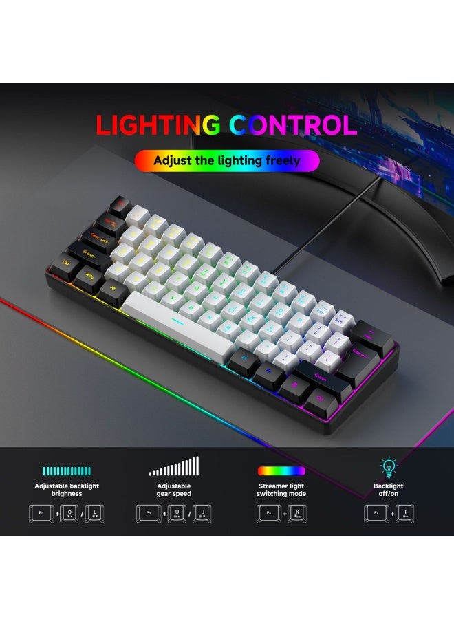 Nariele New 61 Key RGB Gaming Wired Keyboard - Image 5