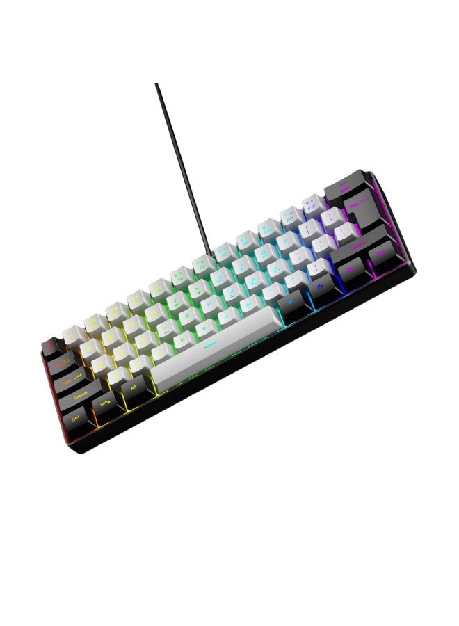 Nariele New 61 Key RGB Gaming Wired Keyboard - Image 1