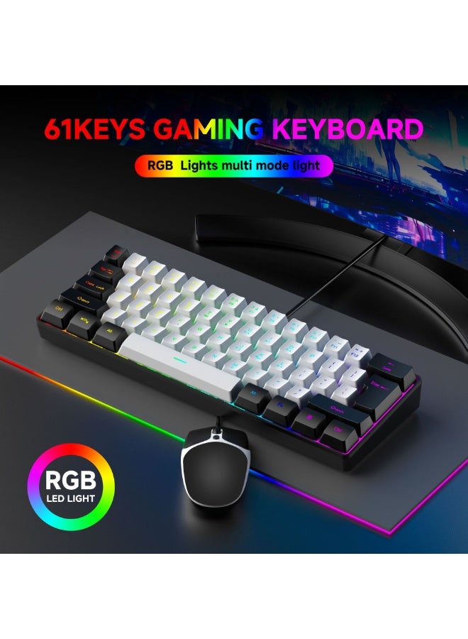 Nariele New 61 Key RGB Gaming Wired Keyboard - Image 3