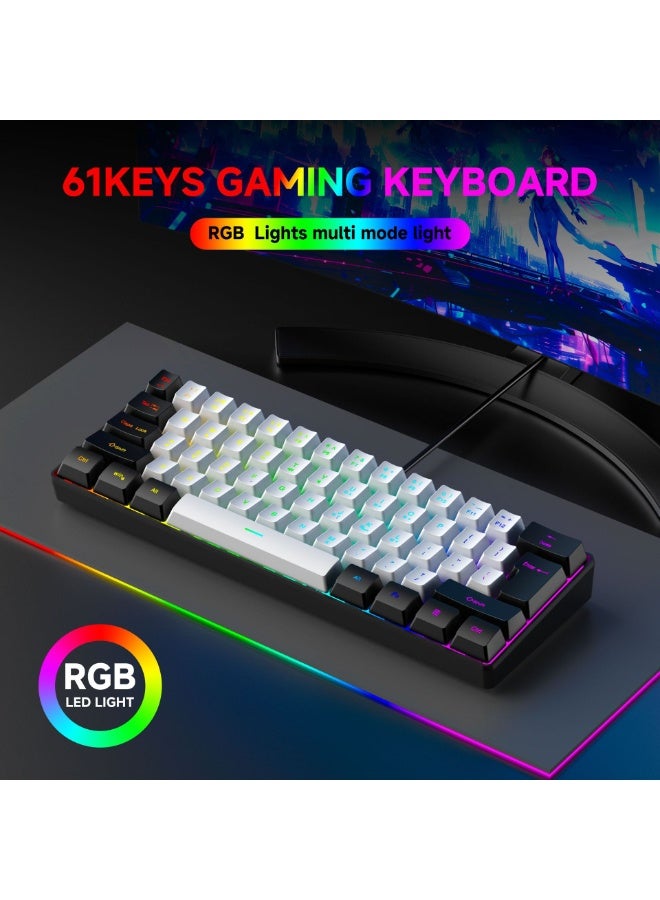 Nariele New 61 Key RGB Gaming Wired Keyboard - Image 2