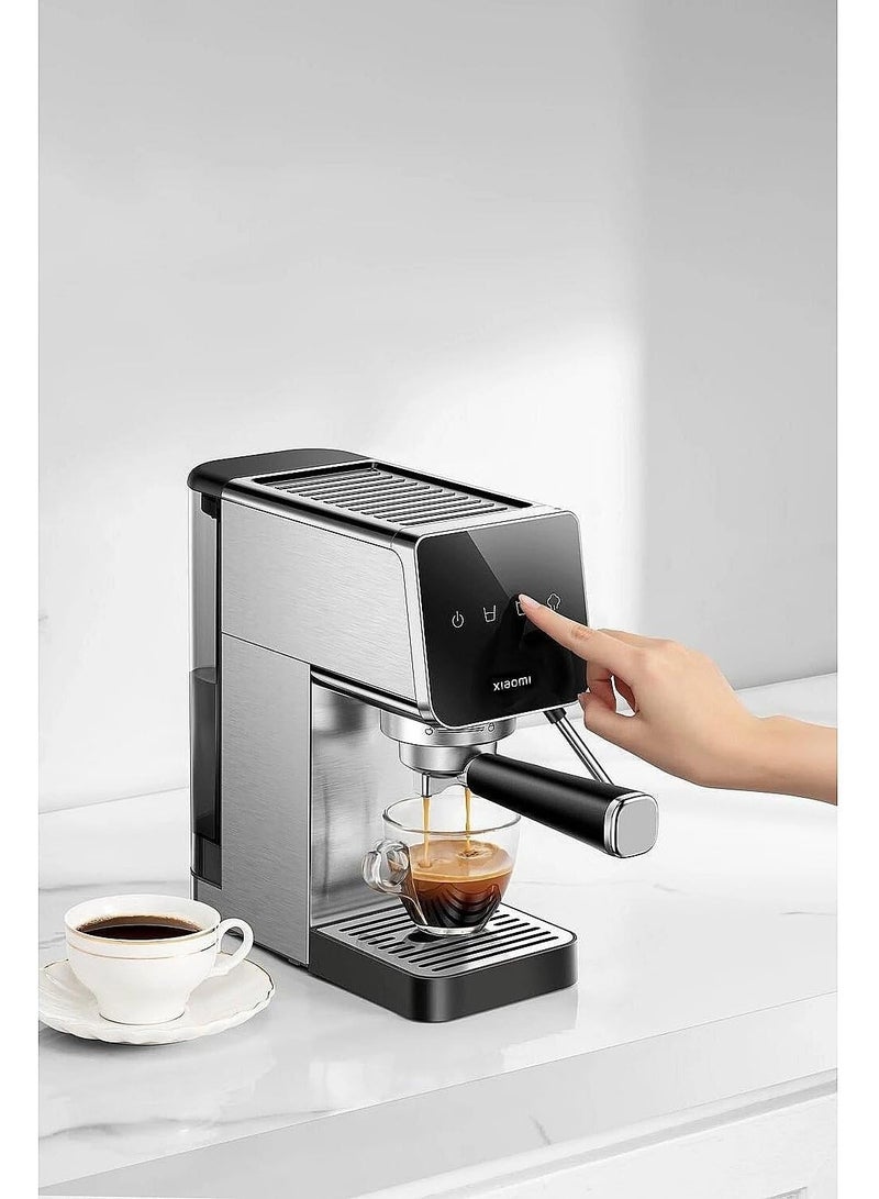 شاومي ماكينة إسبرسو نصف أوتوماتيكية من شاومي، مضخة بضغط 20 بار، خزان بسعة 0.9 لتر، تصميم مدمج، بقوة 1350 واط - Image 2