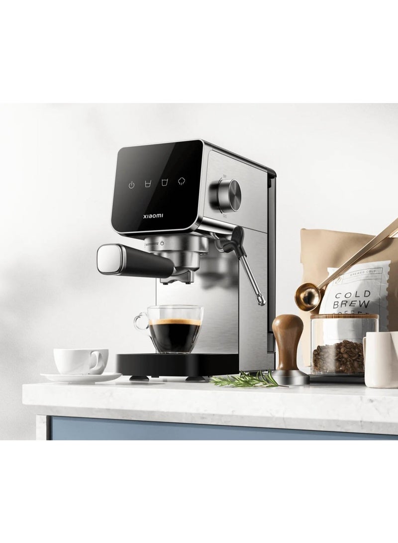 ماكينة إسبرسو نصف أوتوماتيكية من شاومي، مضخة بضغط 20 بار، خزان بسعة 0.9 لتر، تصميم مدمج، بقوة 1350 واط