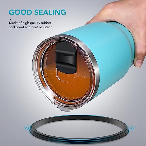 SOONSURE 20 oz Tumbler Lid, Replacement Lids Compatible for YETI 20 oz Tumbler, 10/24 oz Mug and 10 oz Lowball, Travel Spill Proof Cup Lids Covers with Magnetic Slider Switch, BPA Free - Image 5