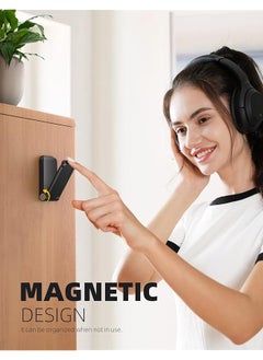 Lamicall Headphone Stand Sticky Headset Hanger Adhesive Headphone Holder Hook Mount Headset Stand Holder Clip Under Desk Earphone Clamp For Airpods Max Hyperx Sennheiser Black  - Image 4