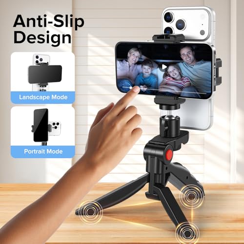 Heliora Teleprompter Kit for iPhone & Android (with Tripod), Double Phone Holder for Video Recording, Easy Storage and Transport for Vlogging, YouTube, Live Streaming, TikTok - Image 5