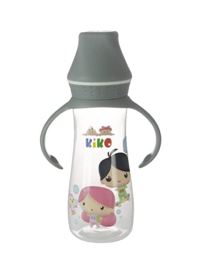 Kiko Ml Feeding Bottle With Siliocne Nipple 250 Ml-Gray