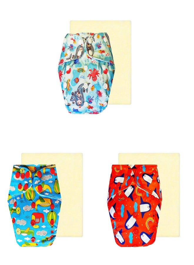 حفاضات دمبلدو إيليت القماشية مع ماصة سحرية (عبوة من 3) | مضادة للحساسية | قابلة لإعادة الاستخدام والغسل | مناسبة للسفر | تغيير حفاضات بدون قلق | من 3 أشهر إلى 3 سنوات | للجنسين - Image 1