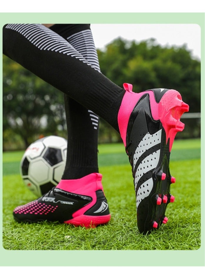 SKT Shiketro Men's And Women's Football Shoes, Outdoor Turf Indoor Football Training Shoes, Low-Top Breathable And Non-Slip Sports Shoes, Football Track And Field Training Shoes, Long Spikes And Short Spikes - Image 2
