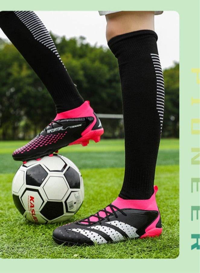 SKT Shiketro Men's And Women's Football Shoes, Outdoor Turf Indoor Football Training Shoes, Low-Top Breathable And Non-Slip Sports Shoes, Football Track And Field Training Shoes, Long Spikes And Short Spikes - Image 5