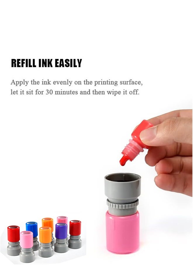 Realfrog Teacher Self Inking Stamps, Cartoon Flower Reward Stamps Praise Stickers Teacher Motivational Comments Stamp (Random shell)  - Image 2
