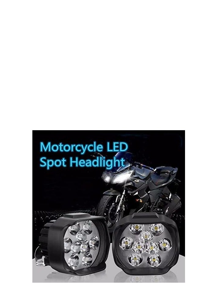 فانوس فلاش LED أبيض الشكل الحديث أسود 9 LED 12 فولت 15 واط يعمل لمدة 30000 ساعة قطعة واحدة فقط (1) - Image 4