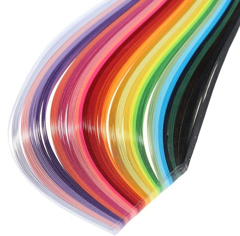 TXIN 1300pcs Quilling Paper Strips, 3mm 26 Colors Quilling Paper Kit for Adults Beginners Professional DIY Art Craft - Image 1