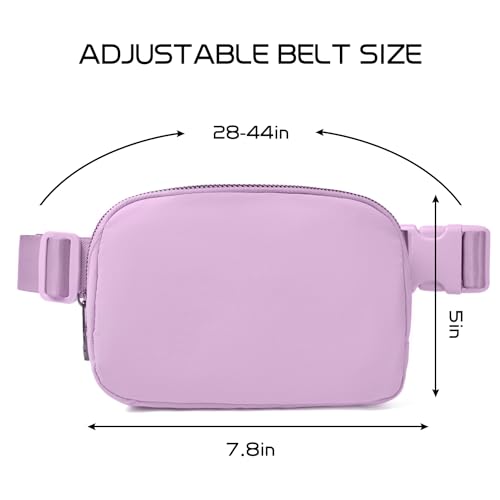 Gitus Belt Bag for Women Fanny Pack Crossbody Bags Fashion Waist Packs with Adjustable Strap Gifts for Women Men (Lavender) - Image 3