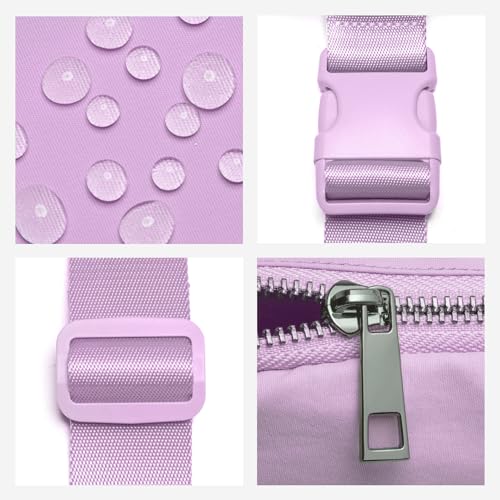 Gitus Belt Bag for Women Fanny Pack Crossbody Bags Fashion Waist Packs with Adjustable Strap Gifts for Women Men (Lavender) - Image 4