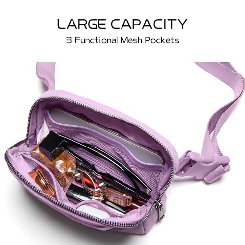 Gitus Belt Bag for Women Fanny Pack Crossbody Bags Fashion Waist Packs with Adjustable Strap Gifts for Women Men (Lavender) - Image 5