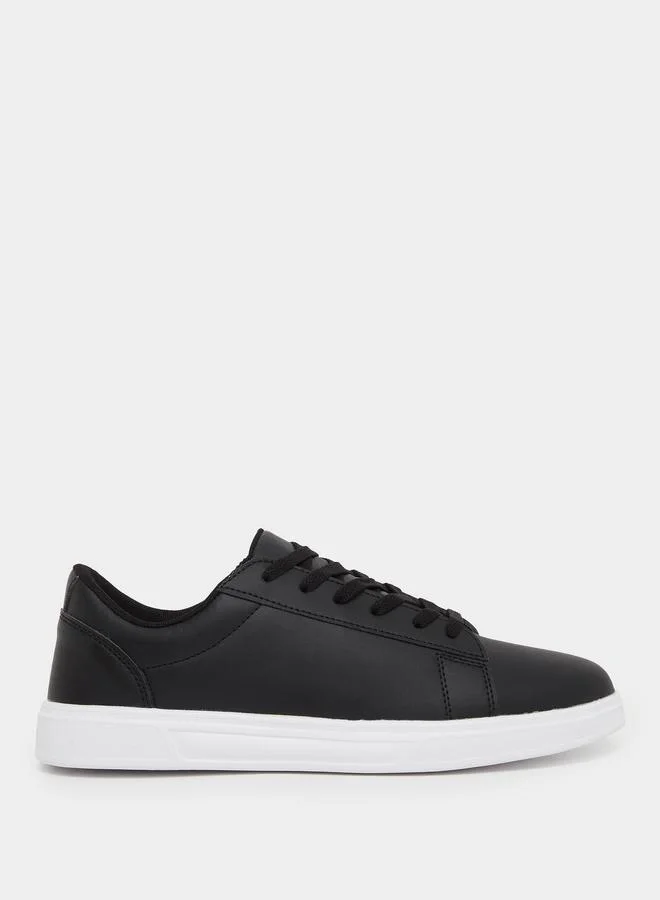 Styli Styli Classic Matte Court Lace Up Sneakers