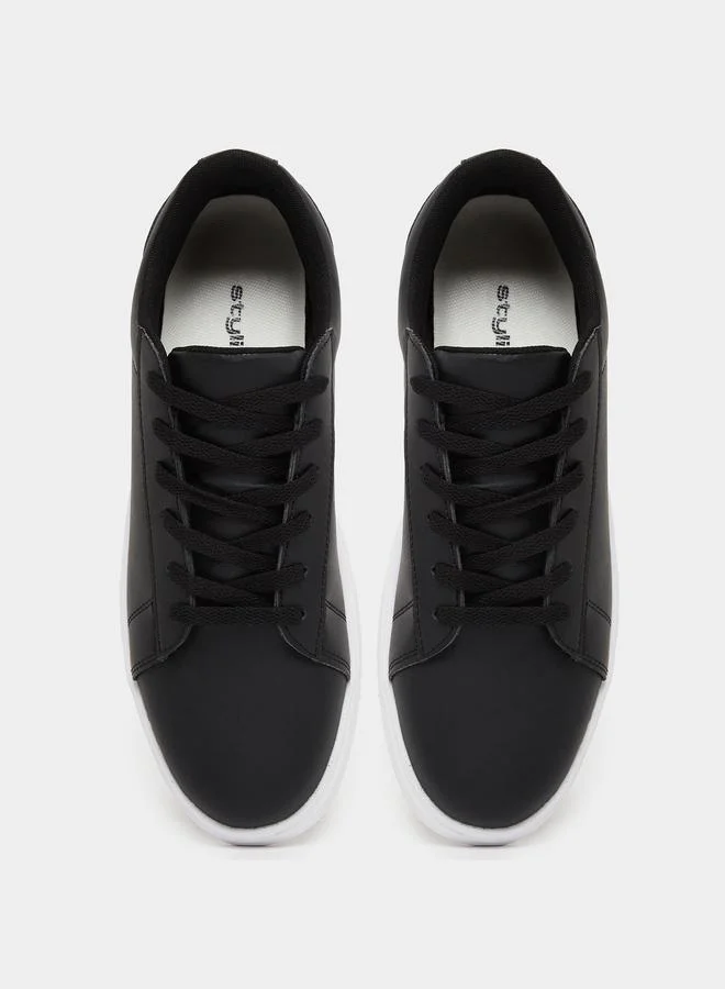 Styli Styli Classic Matte Court Lace Up Sneakers