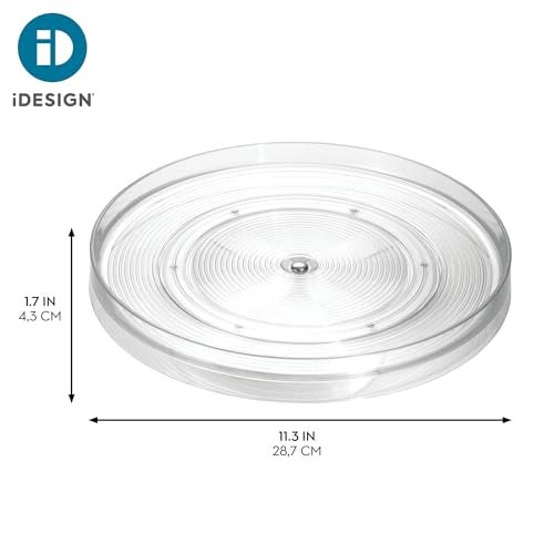 InterDesign iDesign 11-Inch Round Lazy Susan Organizer for Kitchen or Pantry Storage - Set of 2 - Clear - Image 3