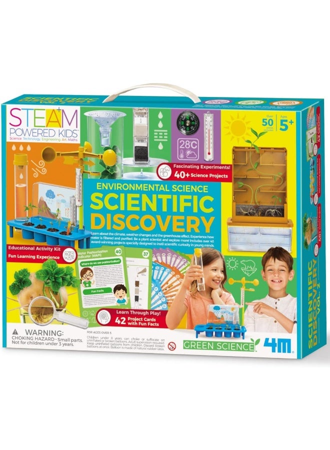 4M STEAM Powered Kids Environmental Science Kit – Over 40 Hands‑On Experiments About Weather, Climate Change, Greenhouse Effect & Nature Cycles – Educational STEM Activity for Ages 5+ | 00-01720 - Image 2