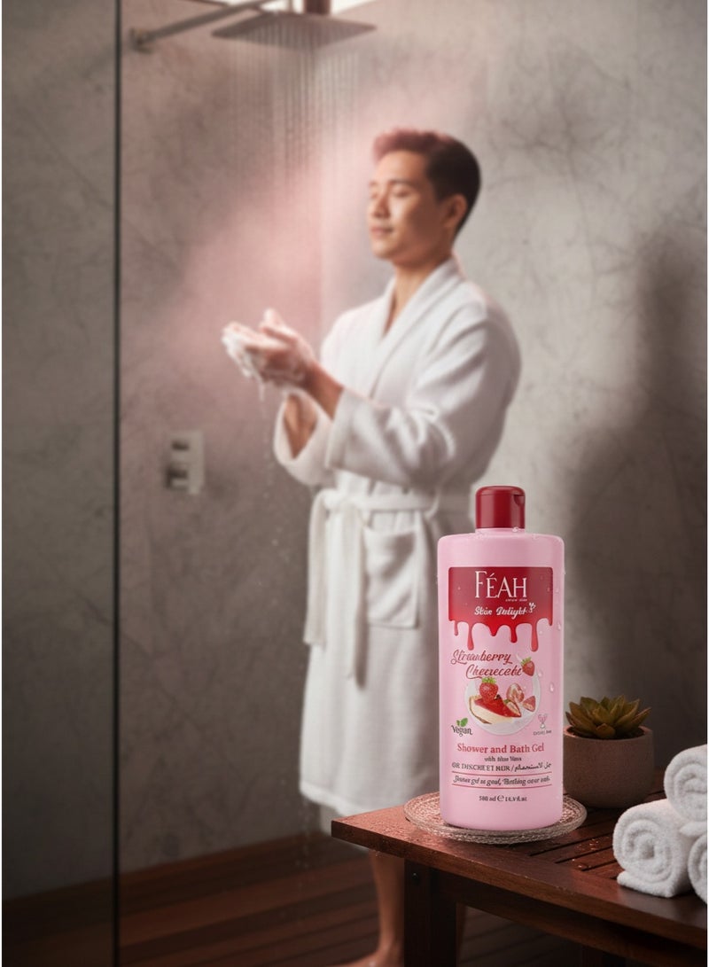 FEAH Strawberry Body Wash 500ML - Fruity Fragrance Shower & Bath Gel - Image 3