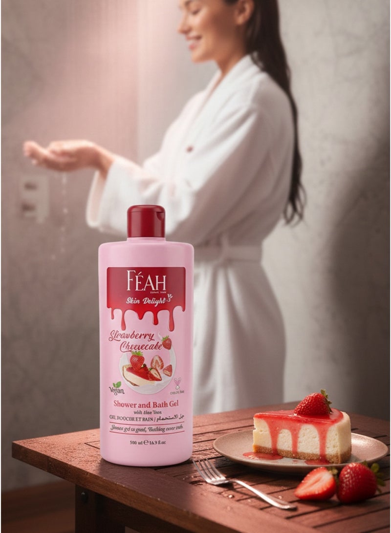 FEAH Strawberry Body Wash 500ML - Fruity Fragrance Shower & Bath Gel - Image 5
