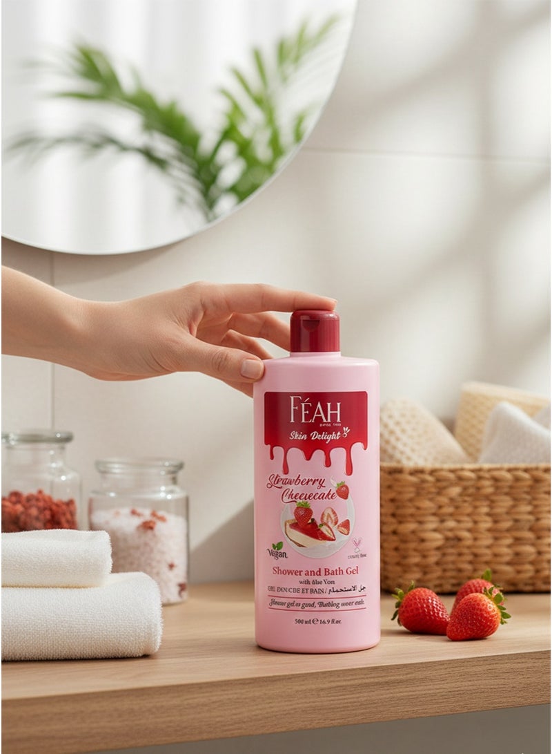 FEAH Strawberry Body Wash 500ML - Fruity Fragrance Shower & Bath Gel - Image 4