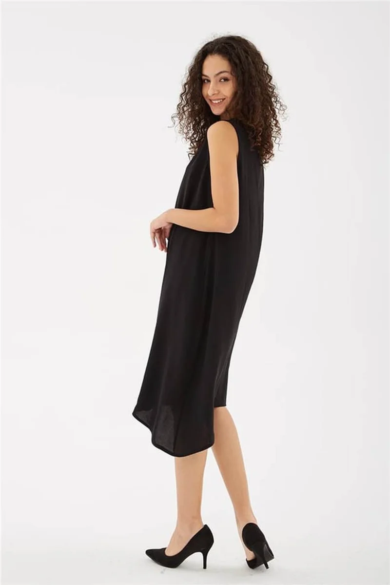 Fashion Friends Sleeveless Black Women's Dress 25Y0630K1