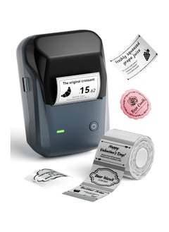 General Barcode Label Printer B1 Inkless Label Maker with Tape, Bluetooth Sticker Printer 2 Inch for Food Baking Office Organisation Small Business Label Printer, Blue  - Image 1