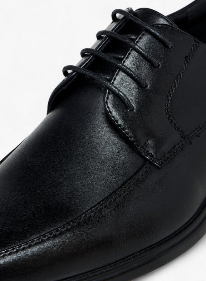 LBL by Shoexpress Solid Lace-Up Derby Shoes - Image 4
