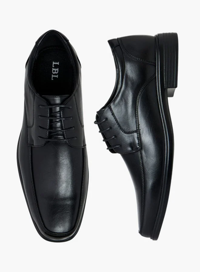 LBL by Shoexpress Solid Lace-Up Derby Shoes