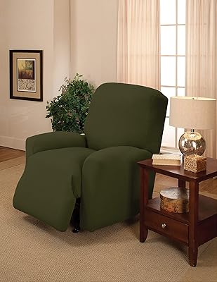 Madison Madison Stretch Jersey Forest Large Recliner Slipcover  - Image 1