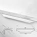 Shozafia 5 Pack White Finger Pulls for Cabinets Streamlined Long Concealed Handle for Home Kitchen Door Drawer Cabinet Mount Finger Edge Tab Pull Aluminum White 300mm1181 Overall Length - Image 3