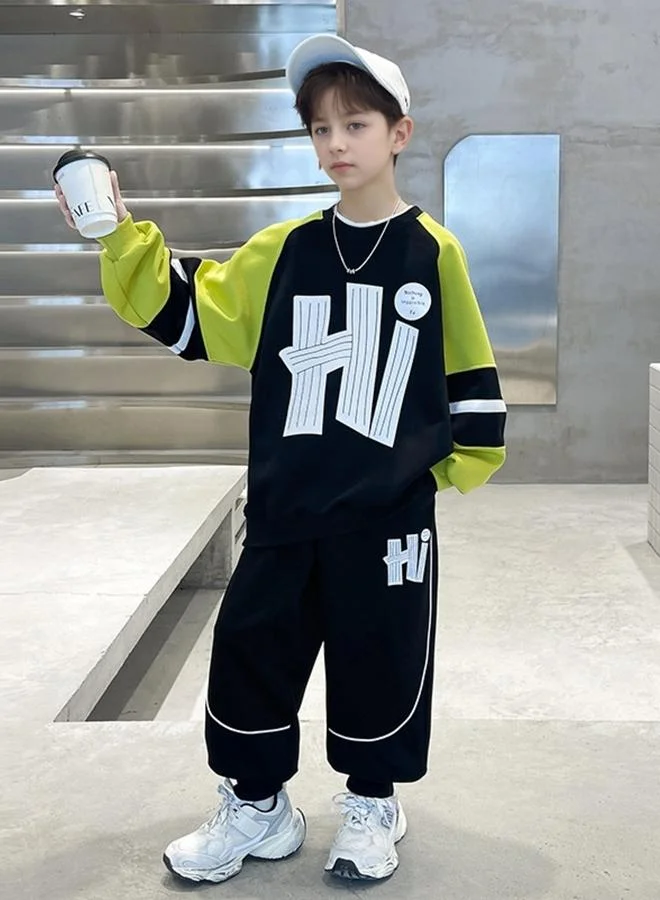 Take Two Take Two Boys Color Block Sweatshirt and Joggers Set