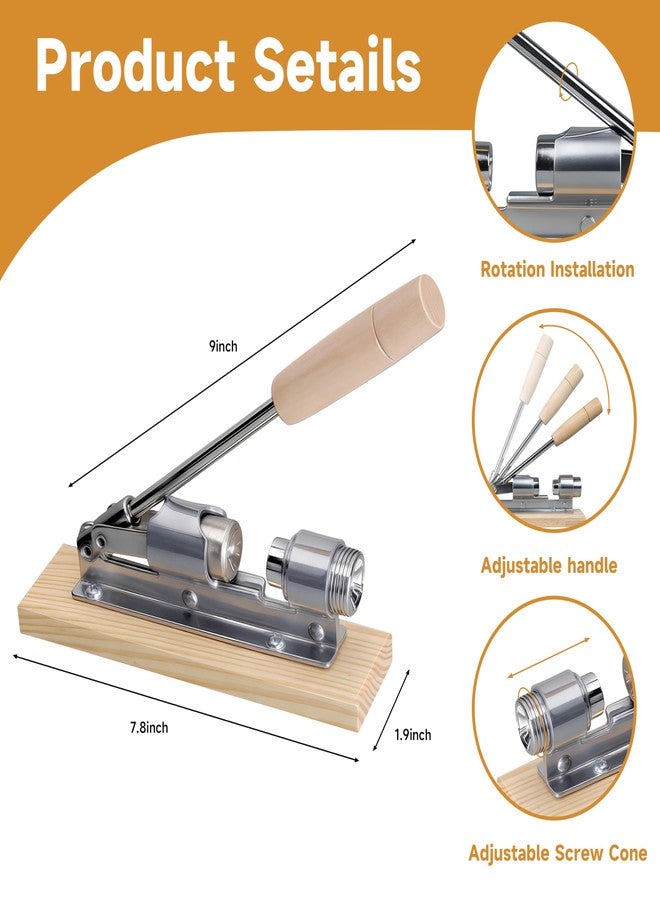 JARGUUO Nutcracker Heavy Duty Nut Cracker Tool for Pecans Walnuts Chestnuts - Manual Nut Crackers for All Nuts with Wooden Base, Nutcracker for Nuts Kitchen Tool by JARGUUO - Image 4