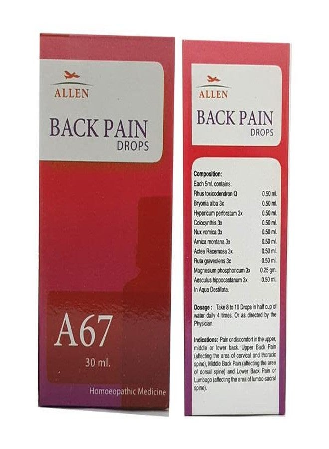 Allen - A67 Back Pain Drops Pain Relief - Pack Of 3 |AL59|