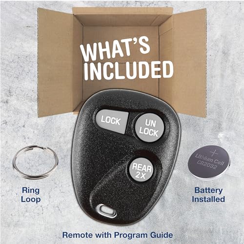 KeylessOption Key Fob Replacement for 1996 1997 1998 1999 2000 2001 2002 Buick Cadillac Chevrolet GMC Oldsmobile Pontiac Keyless Entry Remote Control, 3-Button 16245100-29 - Image 3